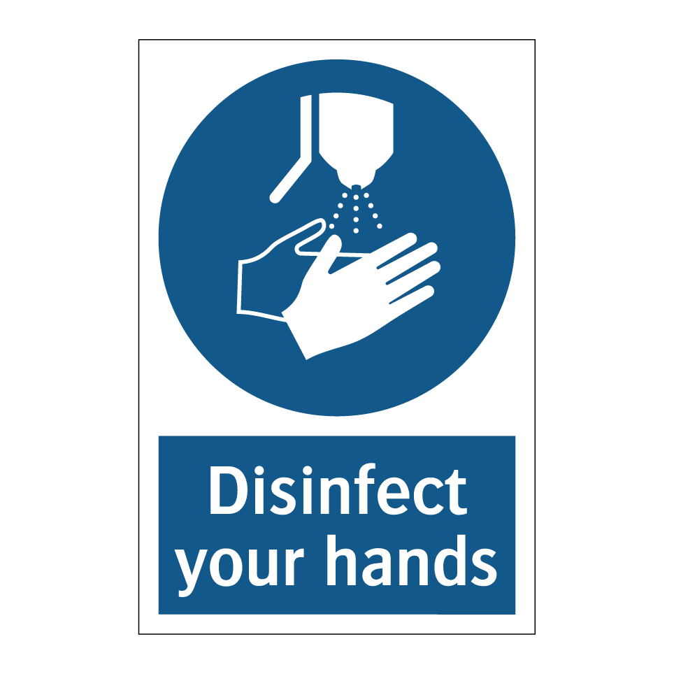 Disinfect your hands
