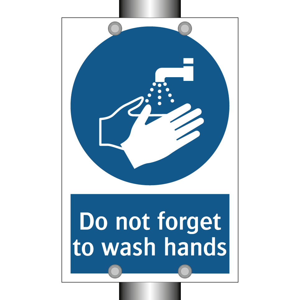 Do not forget to wash hands
