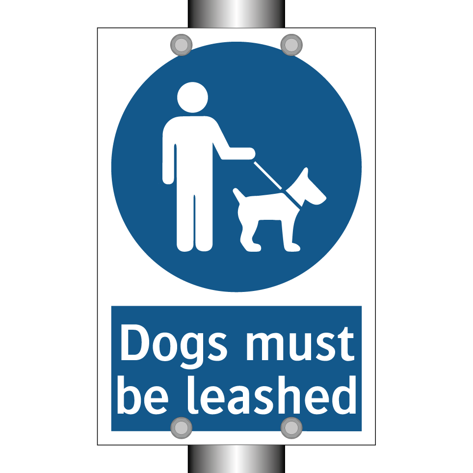 Dogs must be leashed