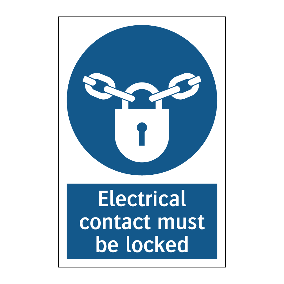 Electrical contact must be locked