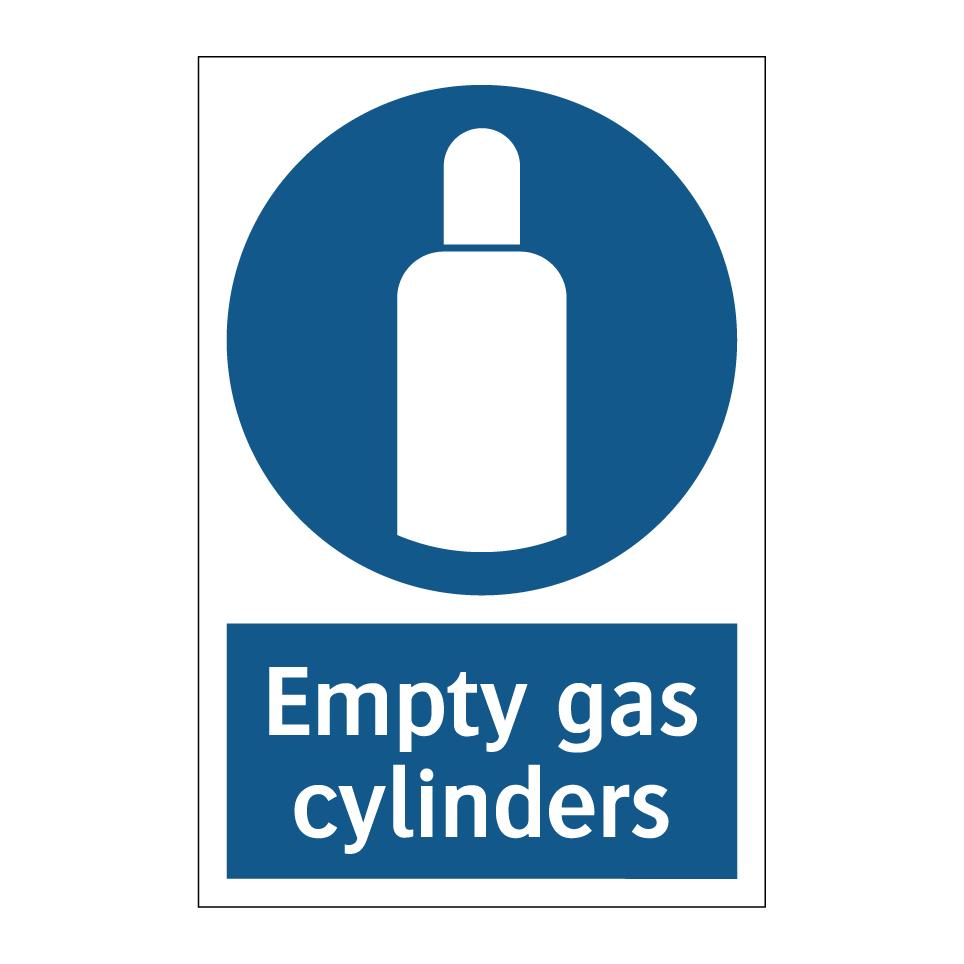 Empty gas cylinders