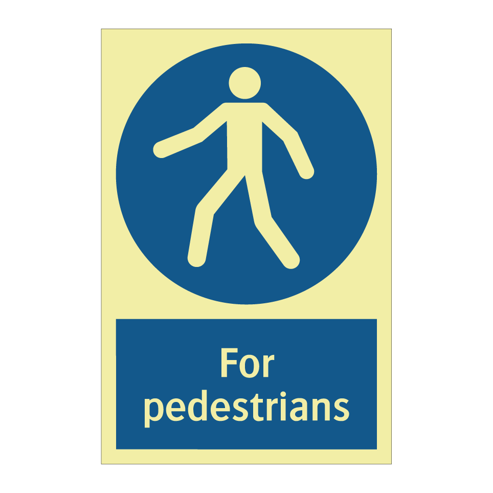 For pedestrians