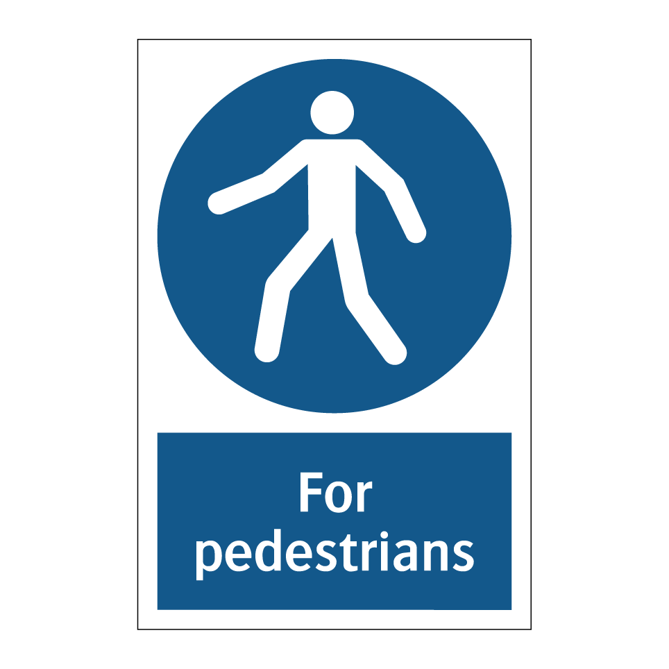 For pedestrians