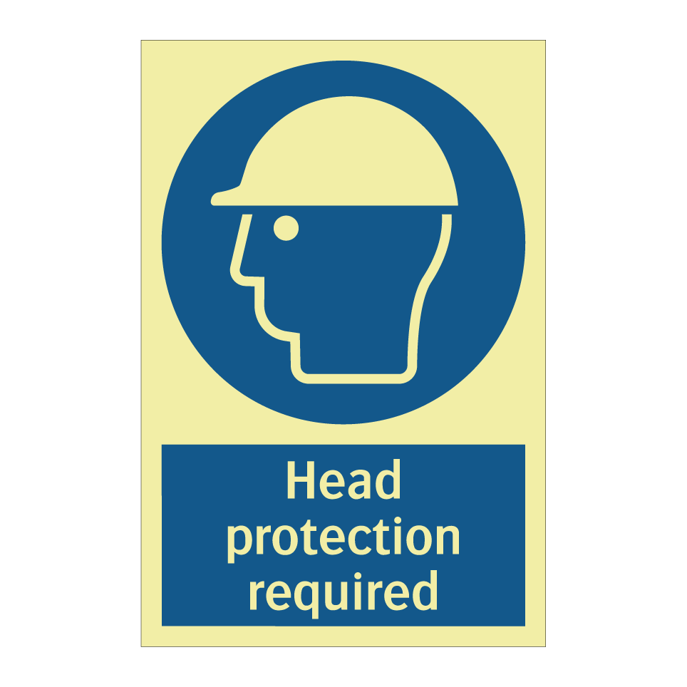 Head protection required
