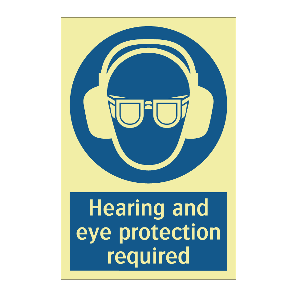 Hearing and eye protection required