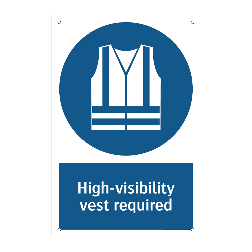 High-visibility vest required