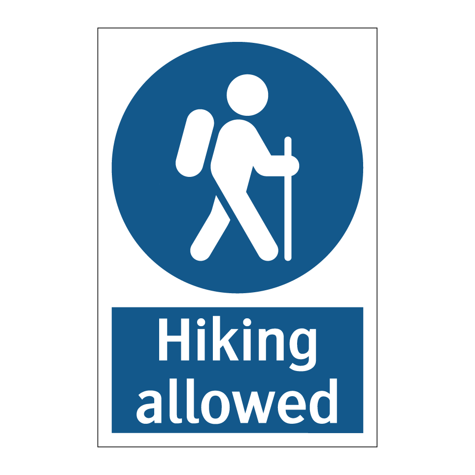 Hiking allowed