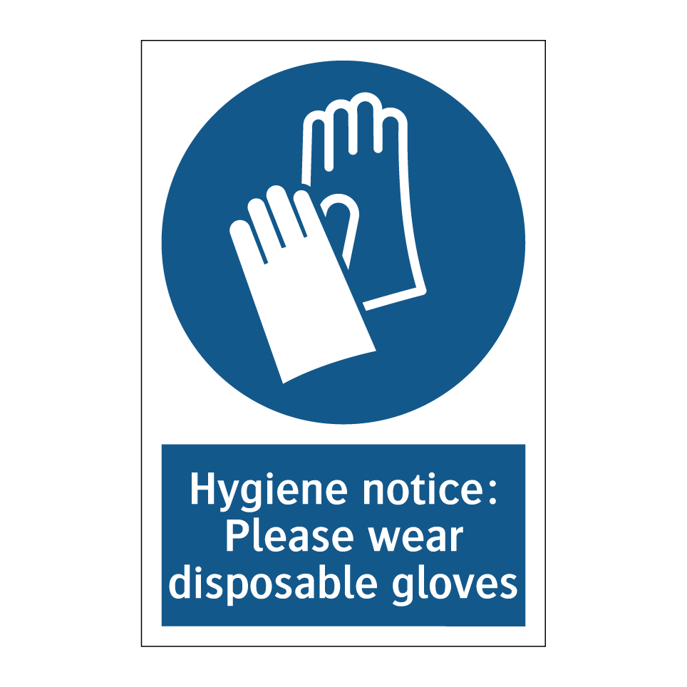 Hygiene notice: Please wear disposable gloves