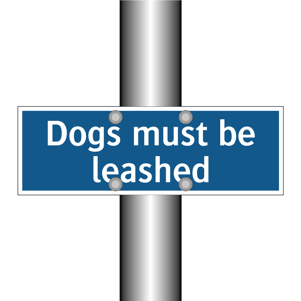 Dogs must be leashed