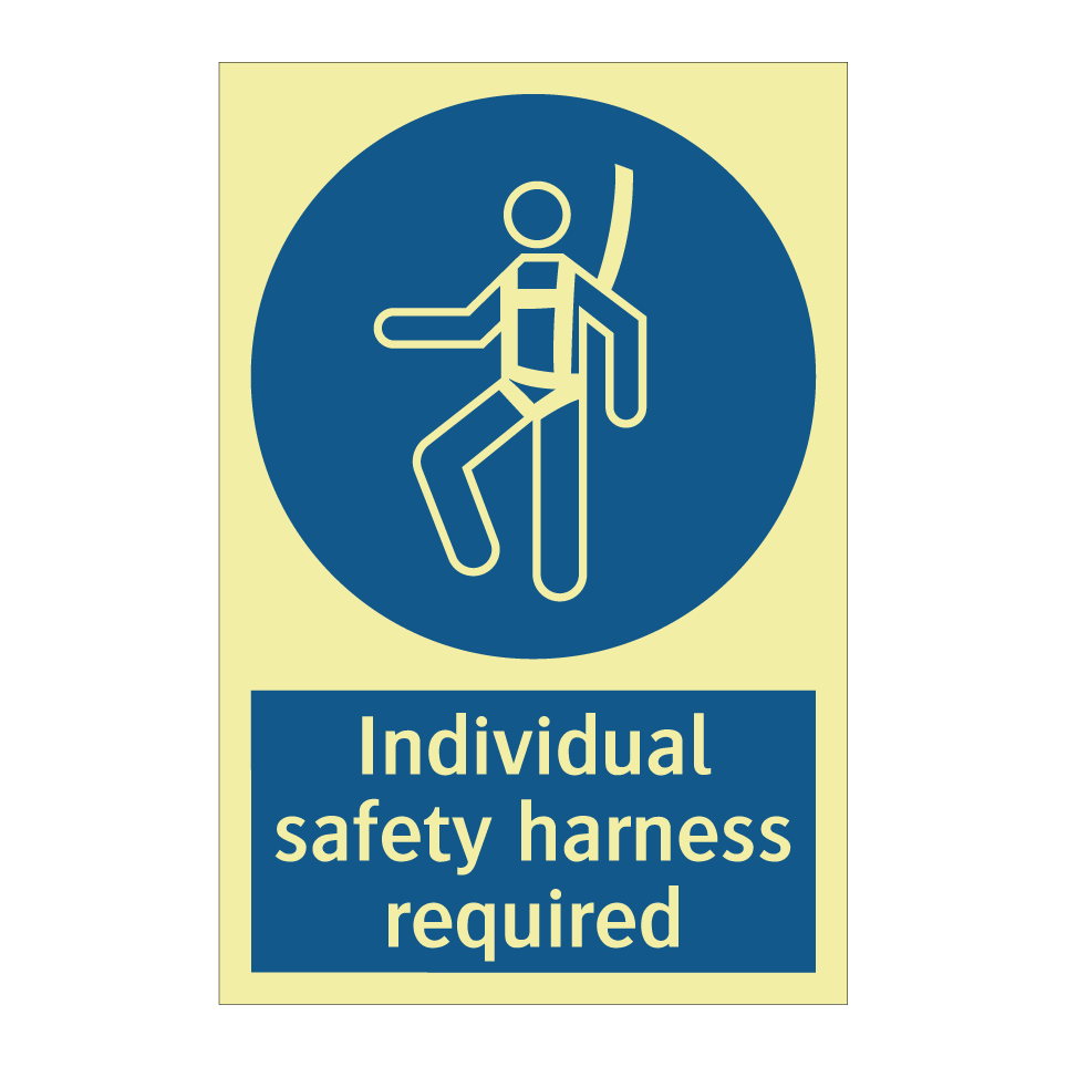 Individual safety harness required