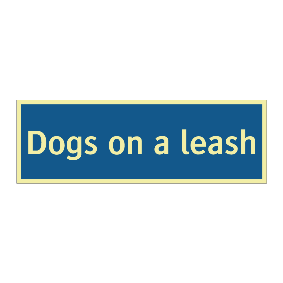 Dogs on a leash