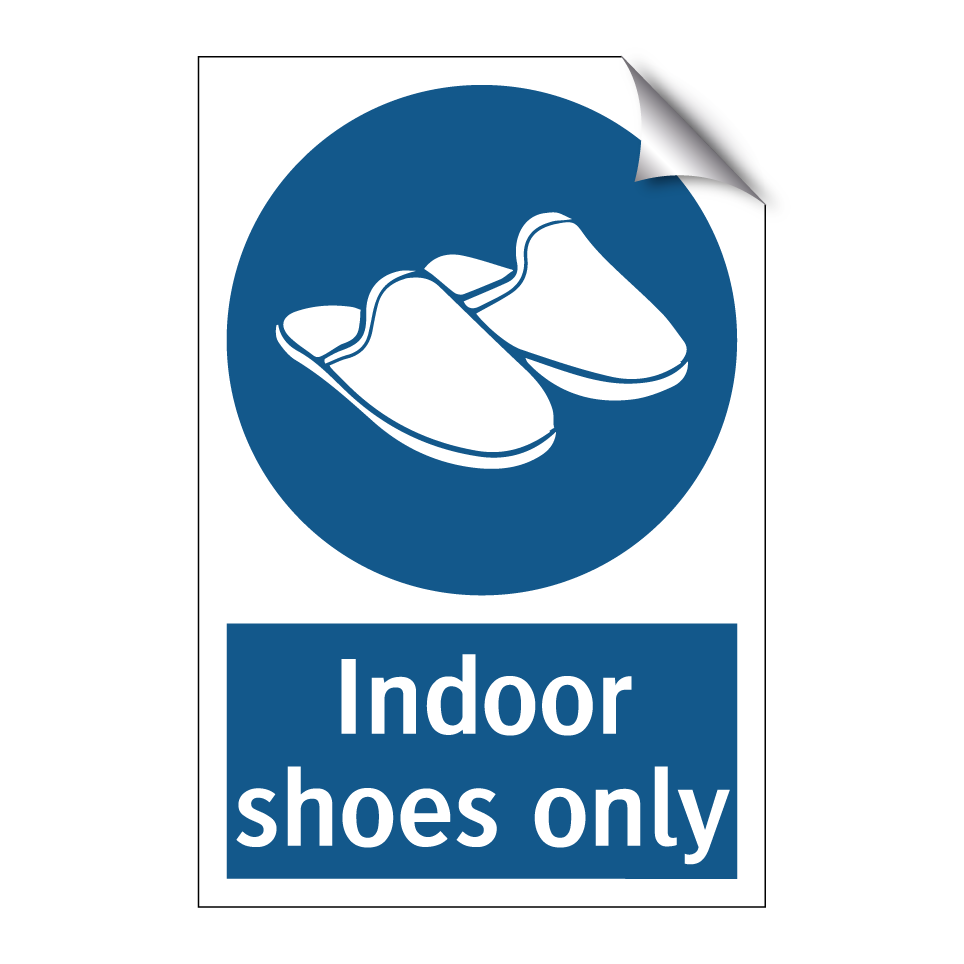 Indoor shoes only
