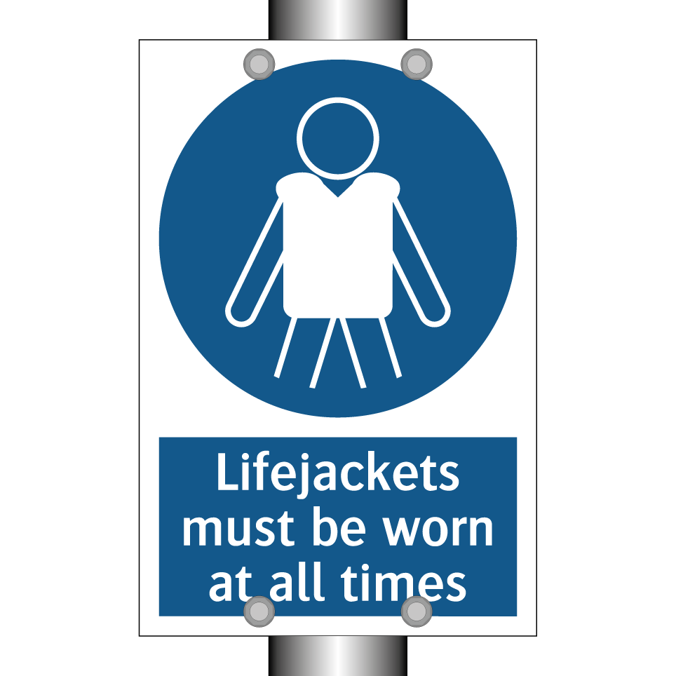 Lifejackets must be worn at all times