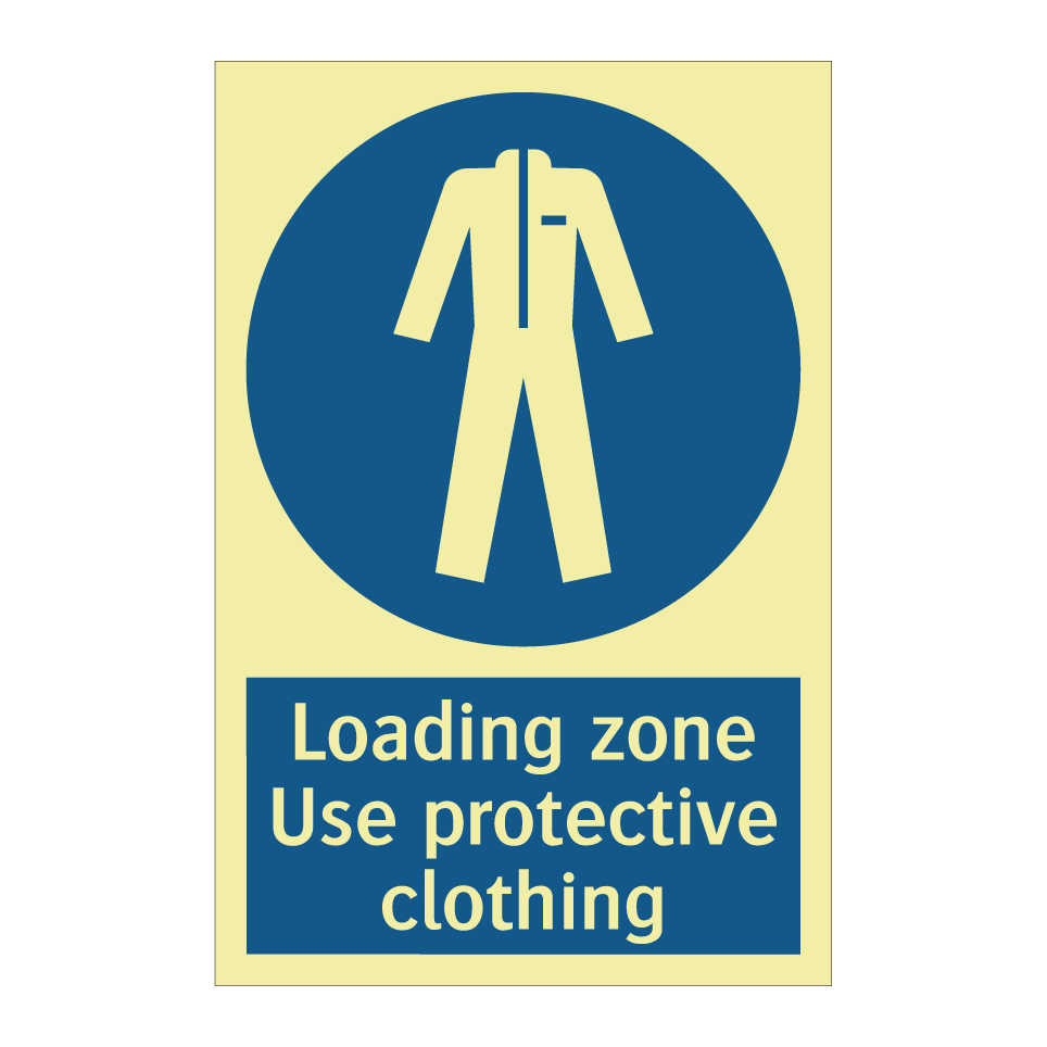 Loading zone Use protective clothing