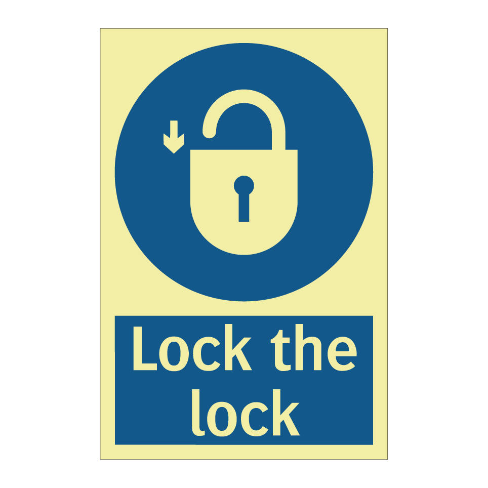 Lock the lock