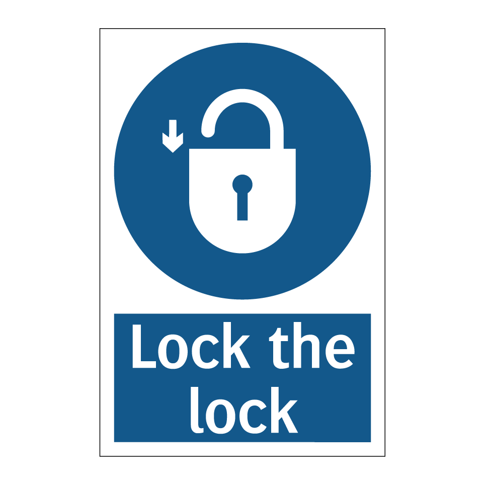 Lock the lock