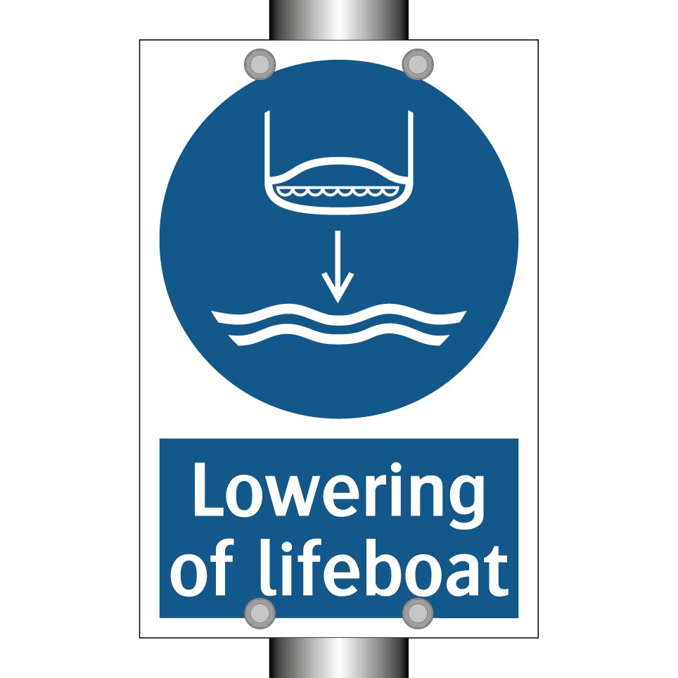 Lowering of lifeboat