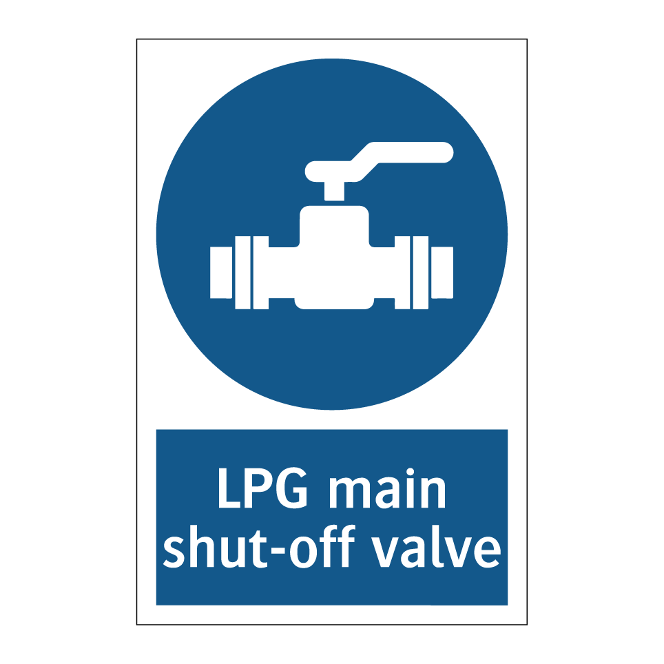 LPG main shut-off valve