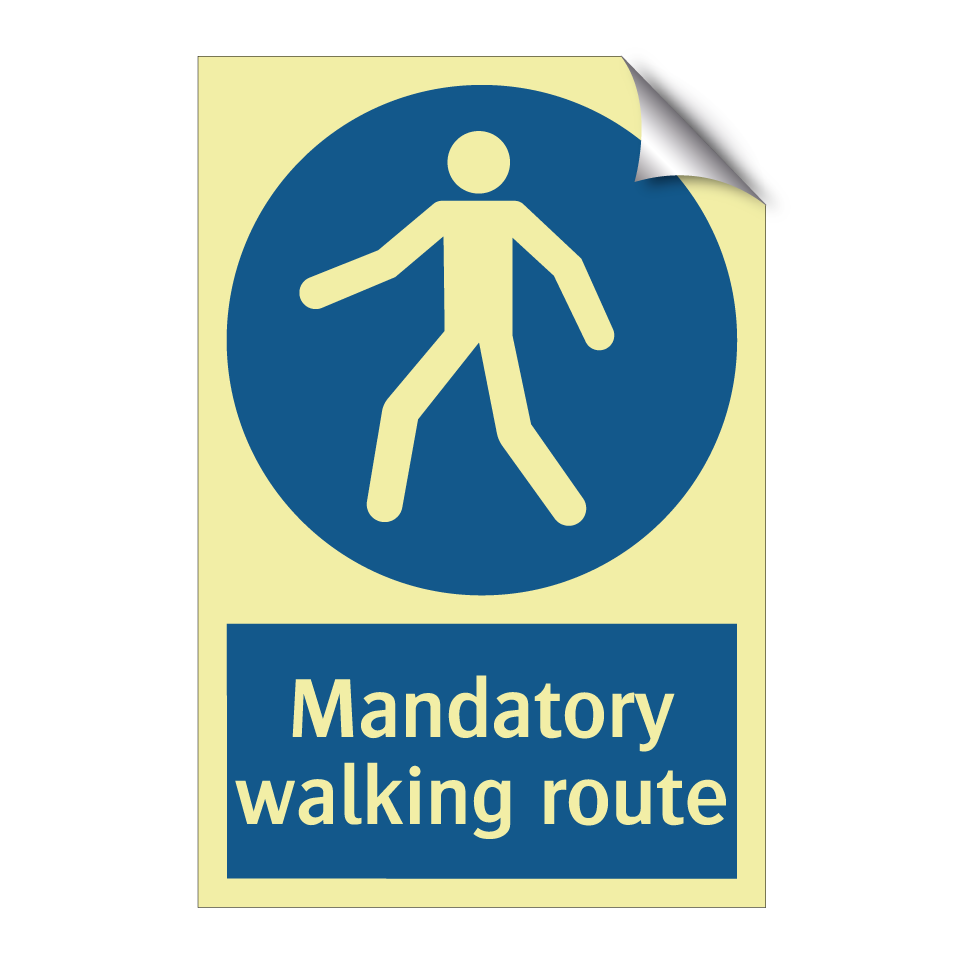 Mandatory walking route