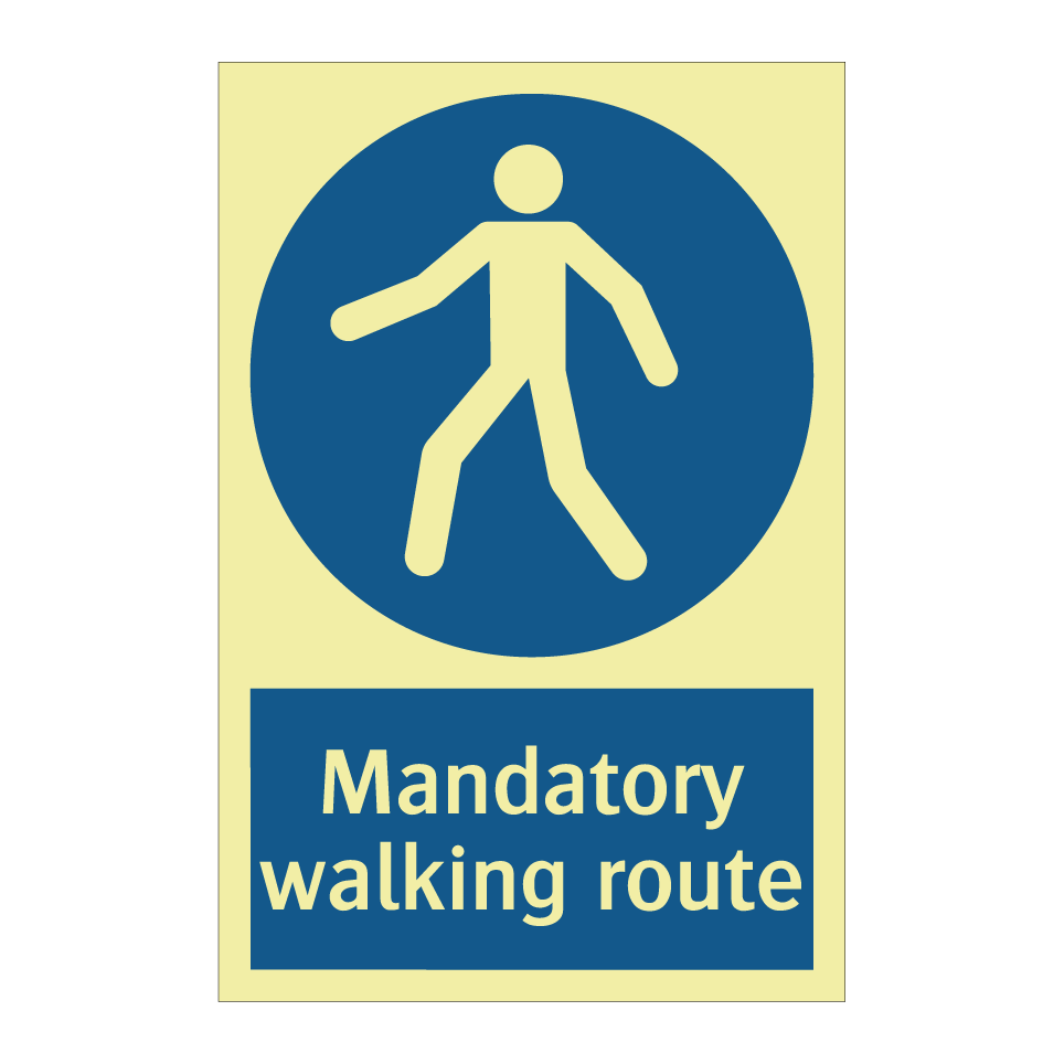 Mandatory walking route