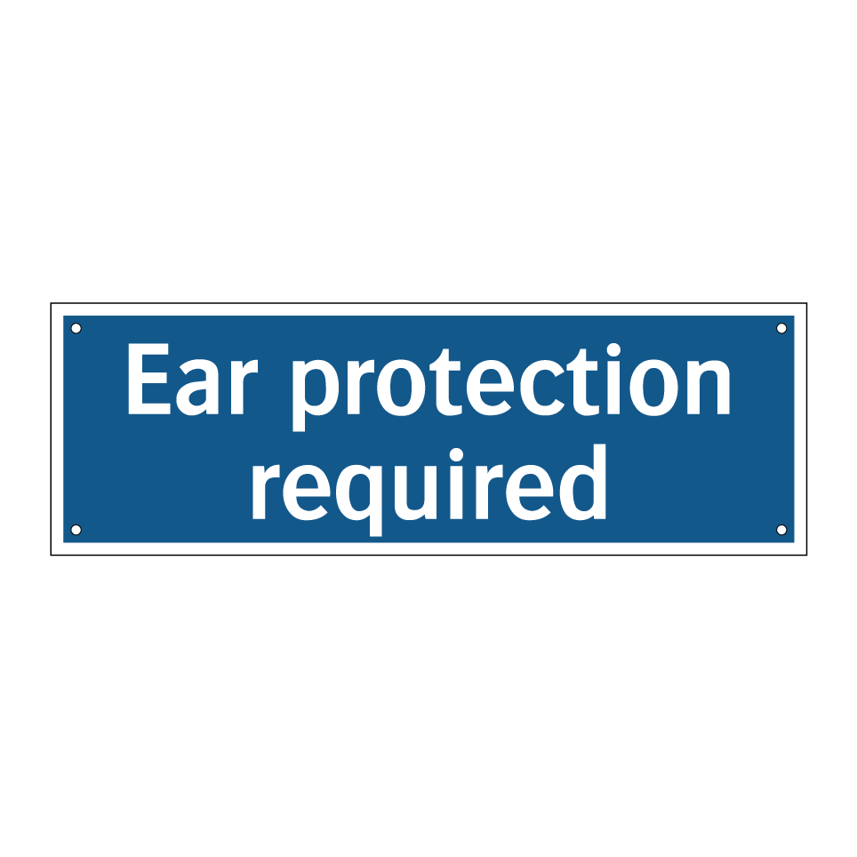 Ear protection required