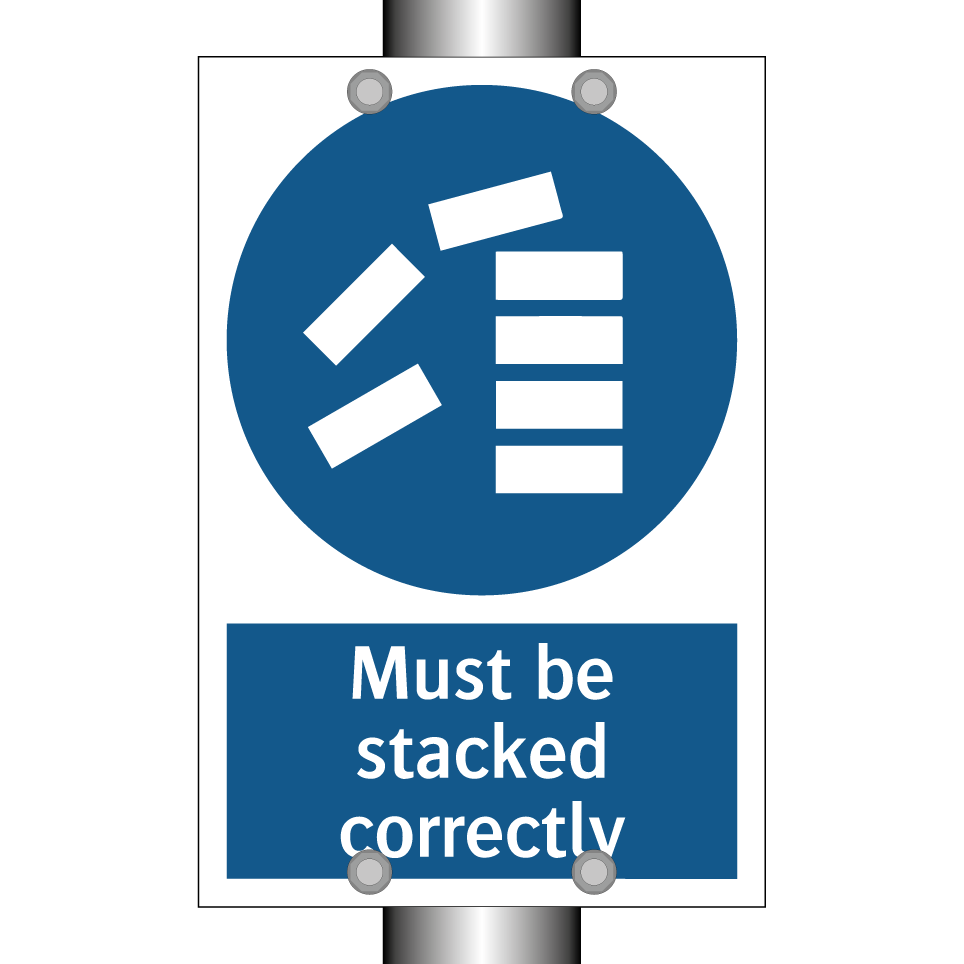 Must be stacked correctly