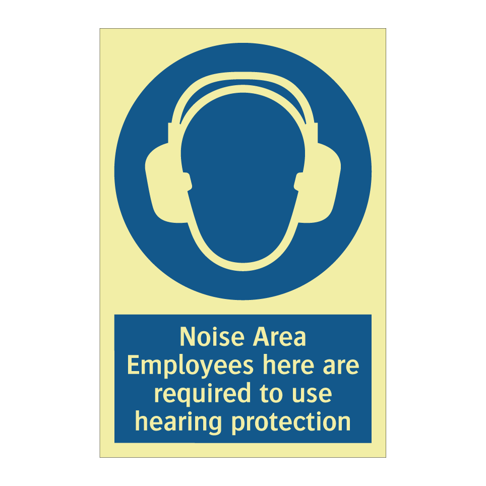 Noise Area Employees here are required to use hearing protection