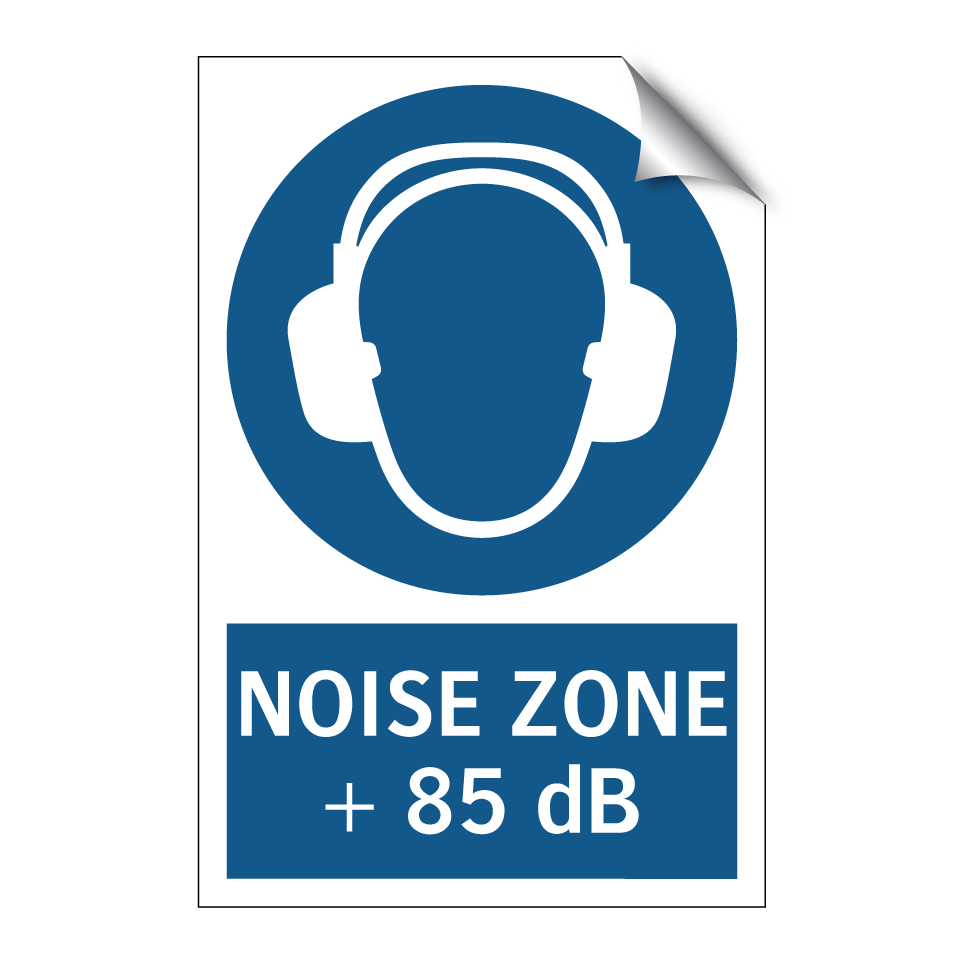 NOISE ZONE + 85 dB