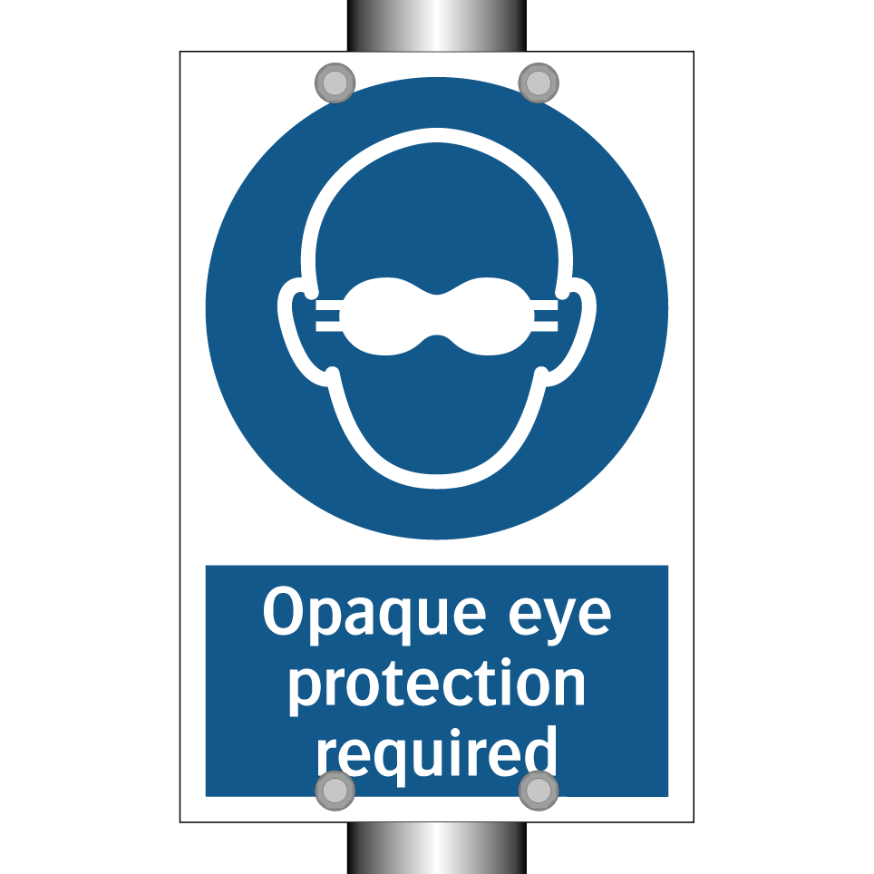 Opaque eye protection required