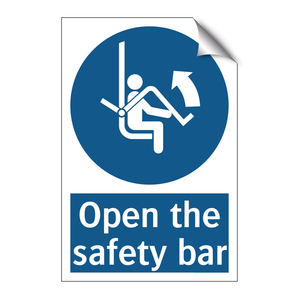Open the safety bar