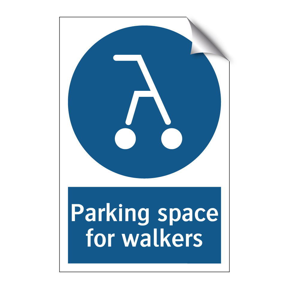 Parking space for walkers