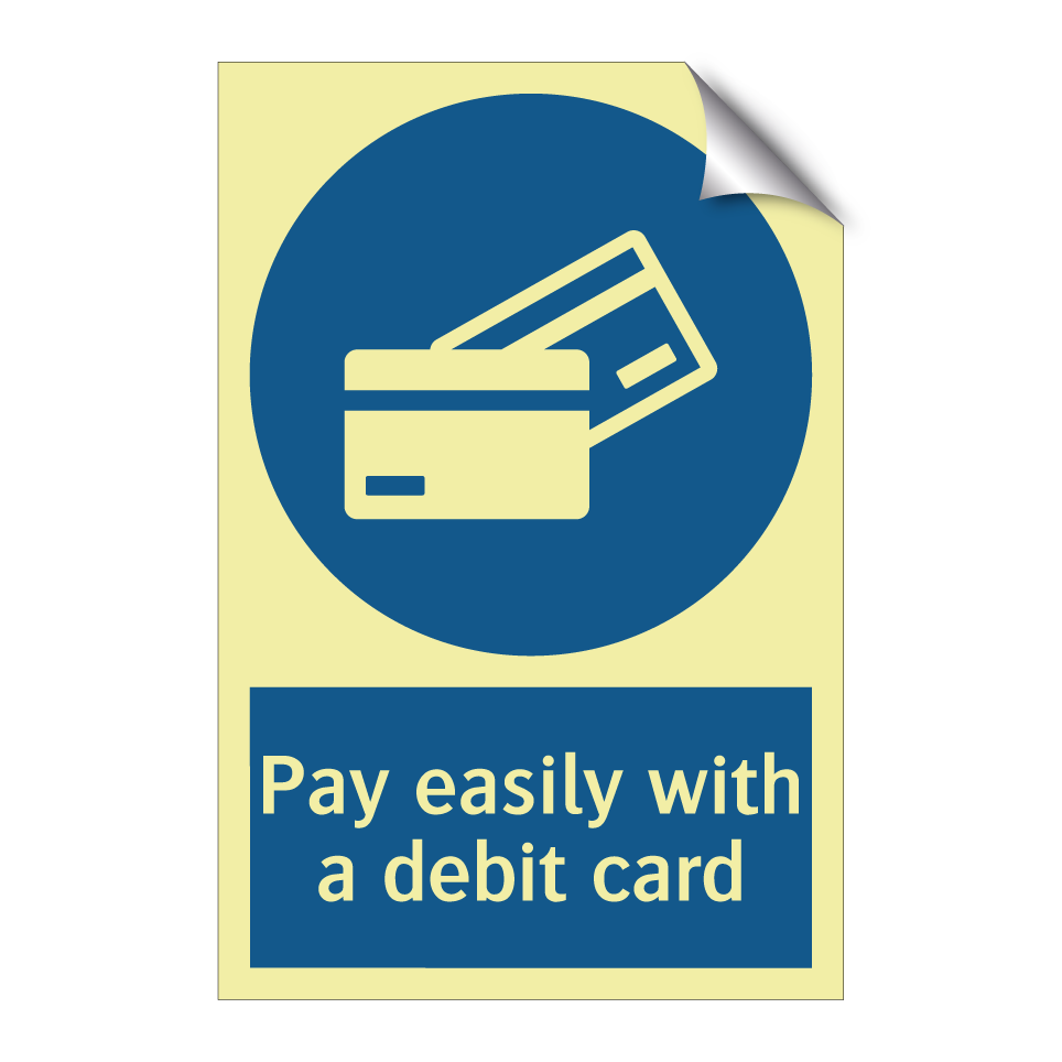 Pay easily with a debit card