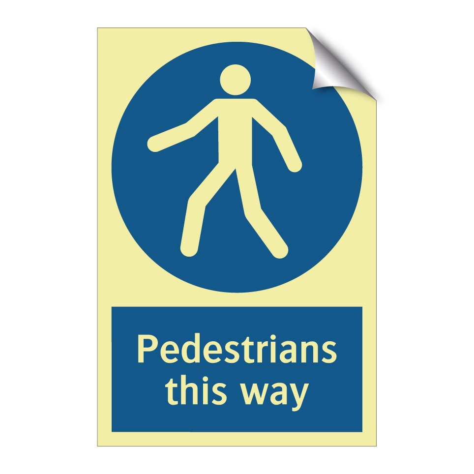 Pedestrians this way