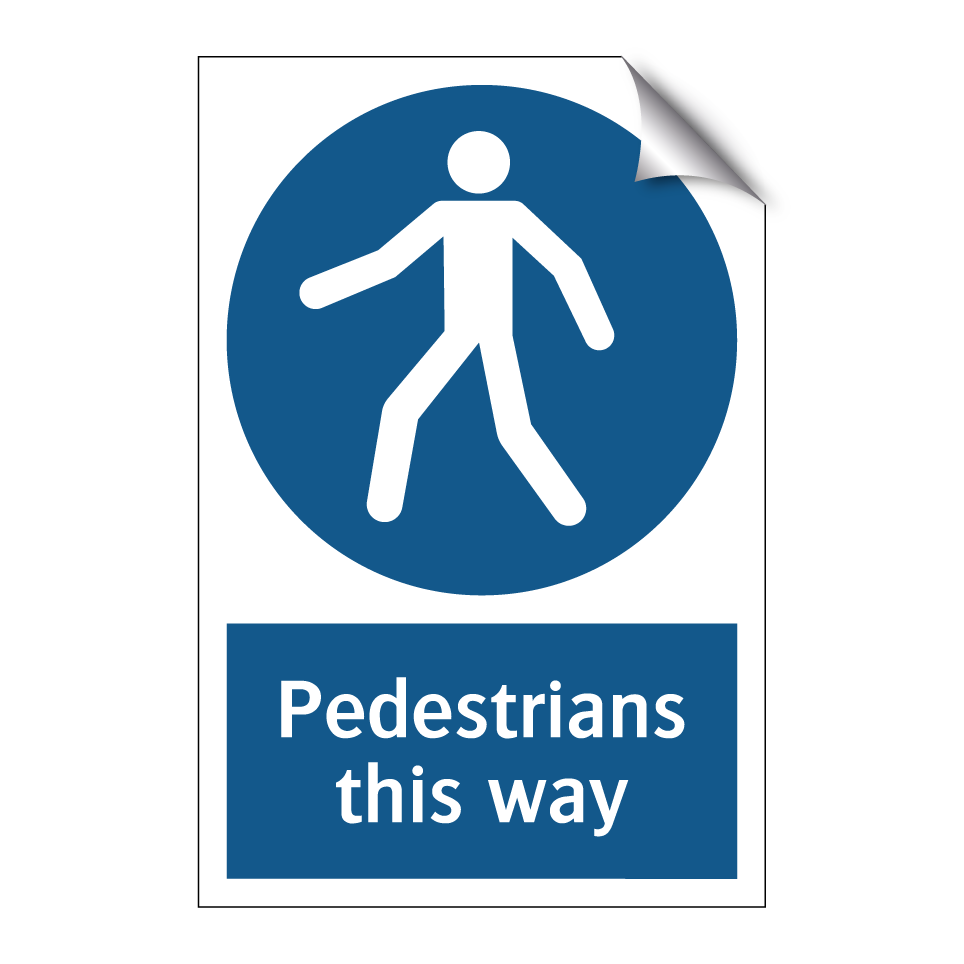 Pedestrians this way