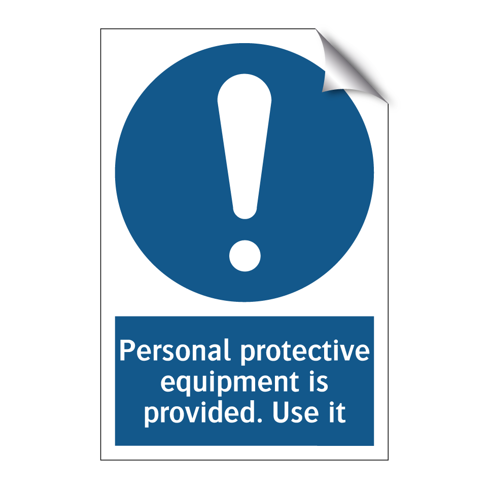 Personal protective equipment is provided. Use it