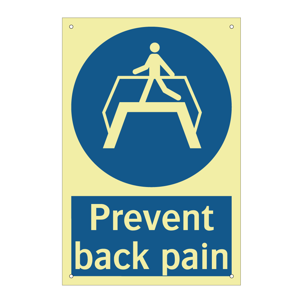 Prevent back pain