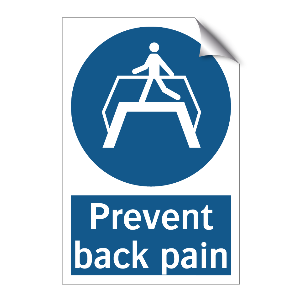 Prevent back pain