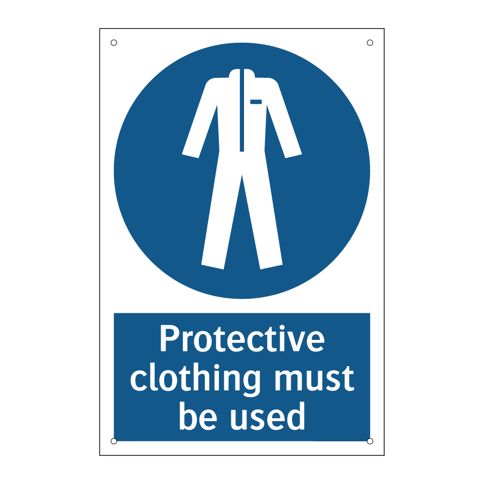 Protective clothing must be used
