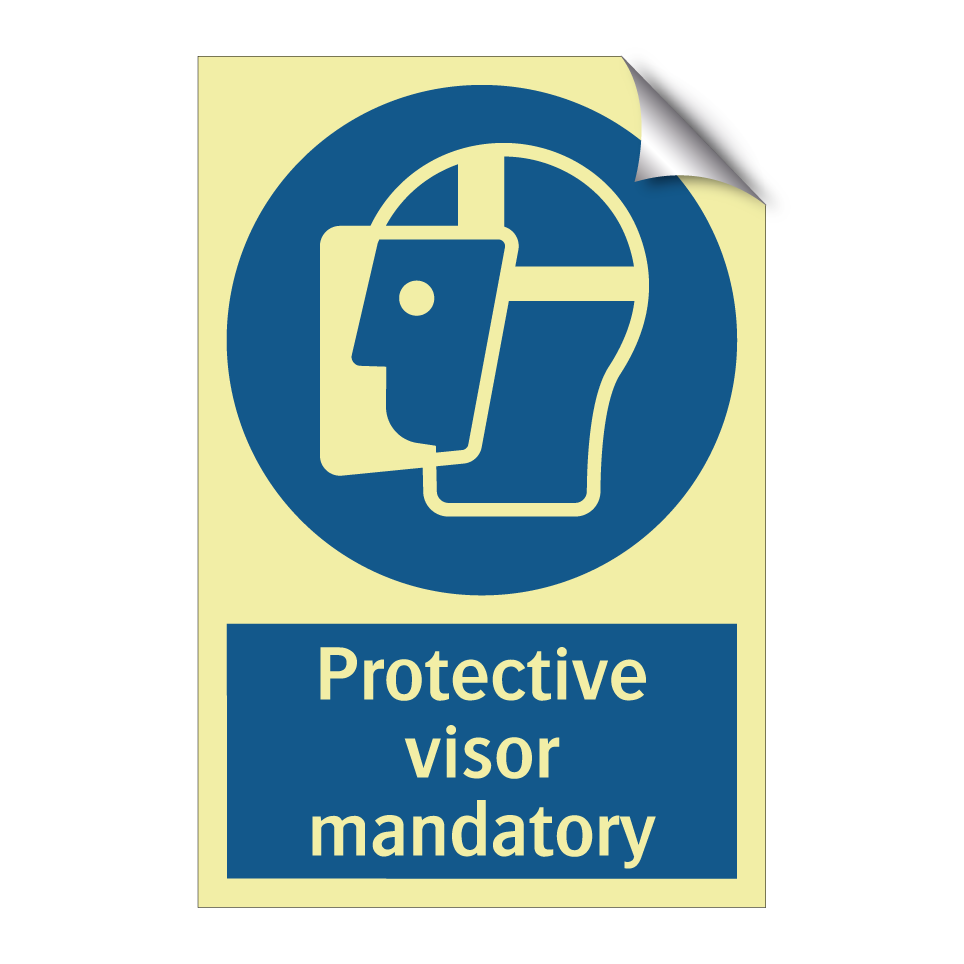 Protective visor mandatory