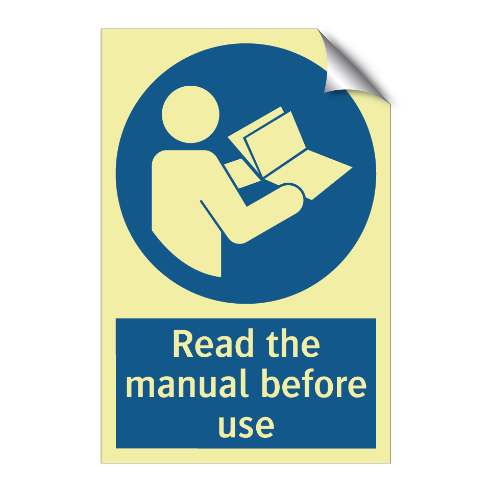 Read the manual before use