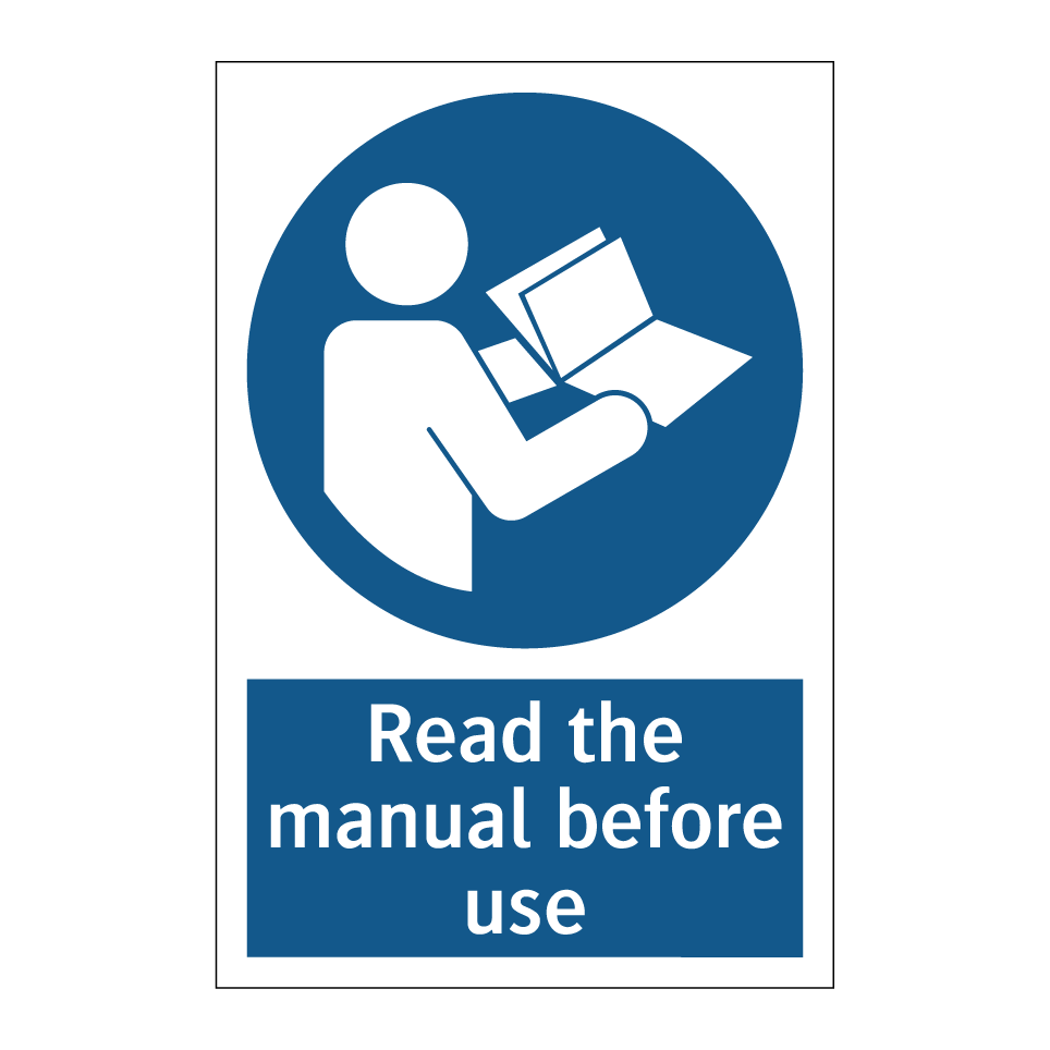 Read the manual before use