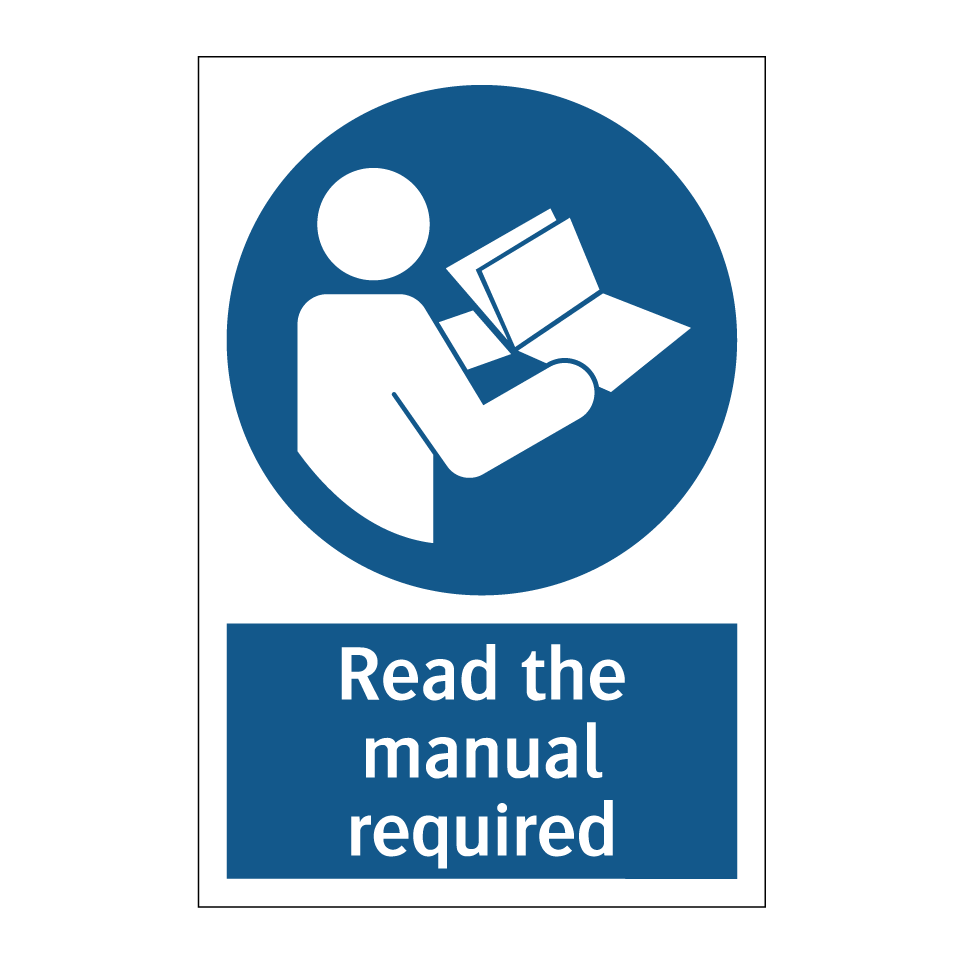 Read the manual required