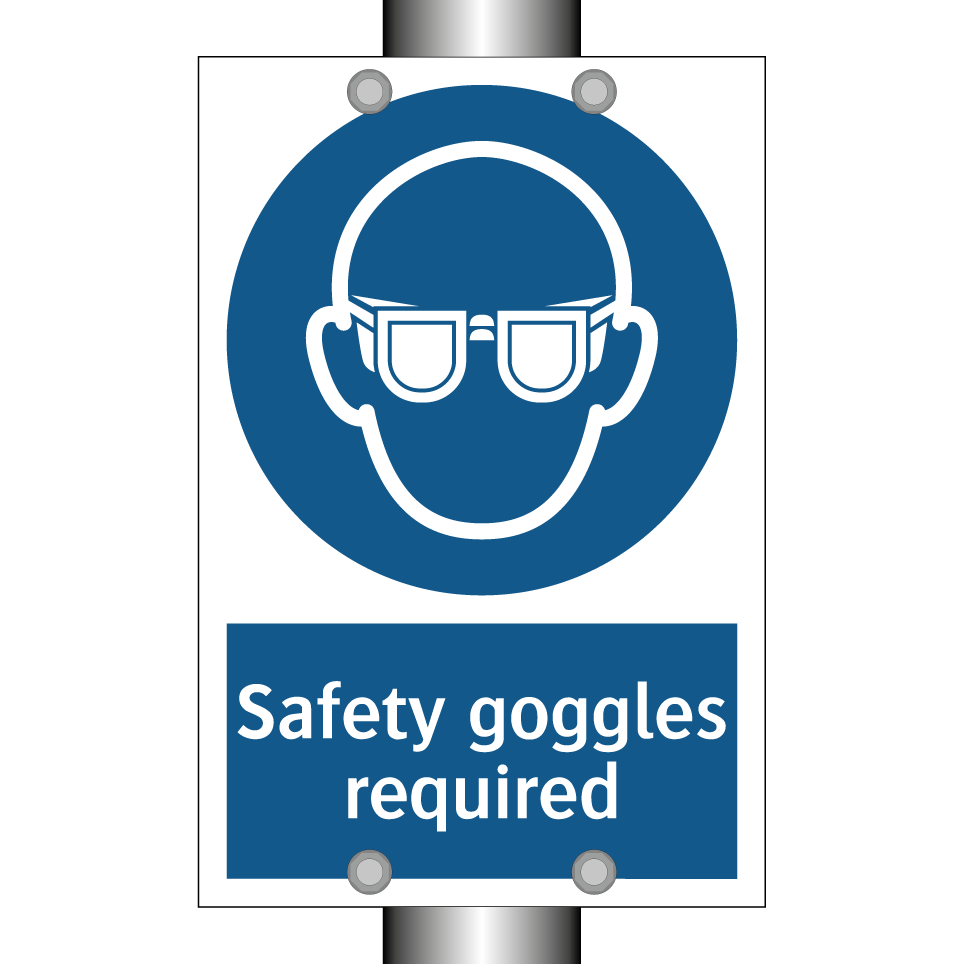 Safety goggles required