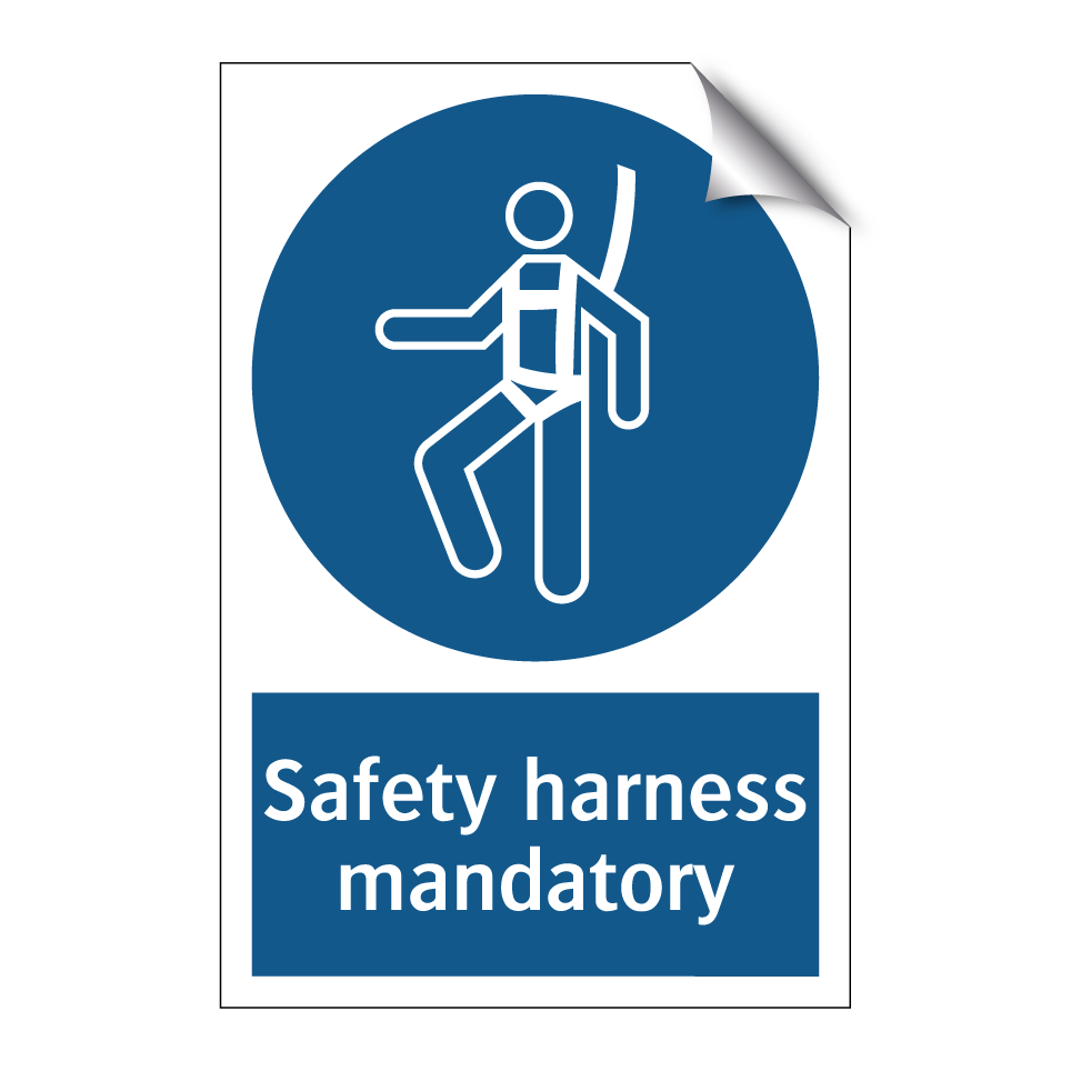 Safety harness mandatory