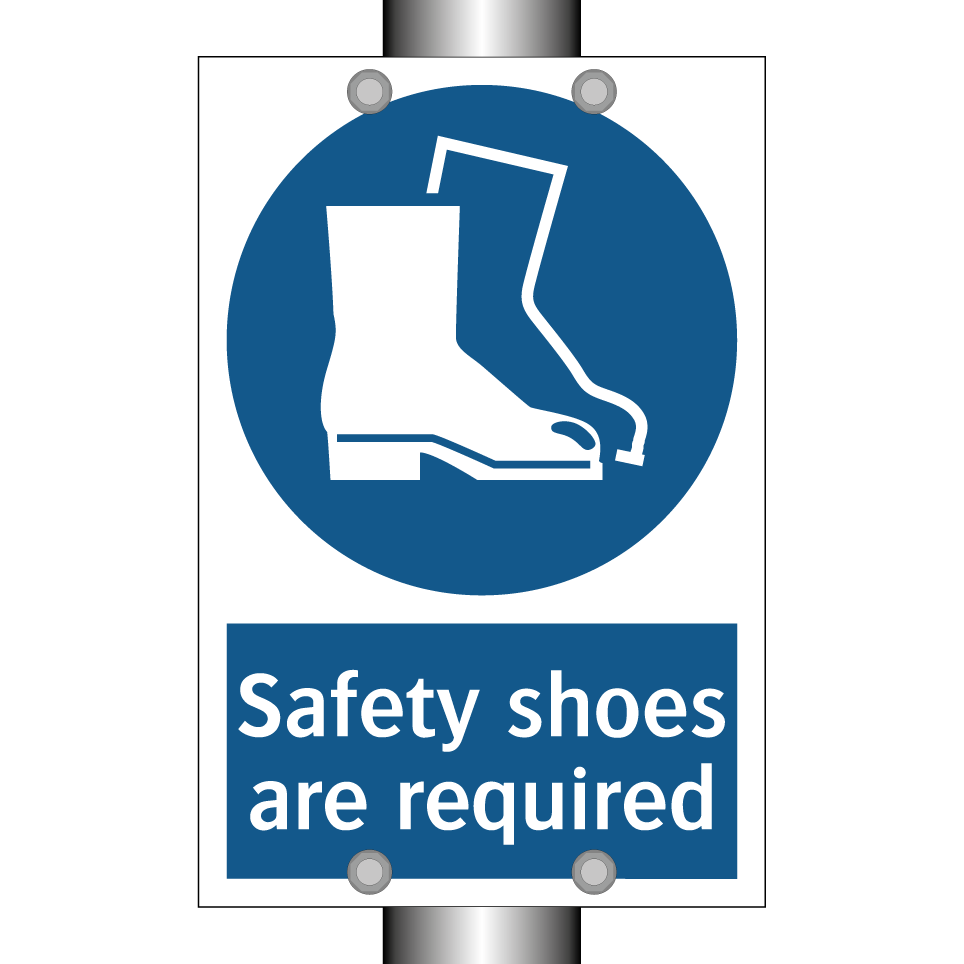 Safety shoes are required