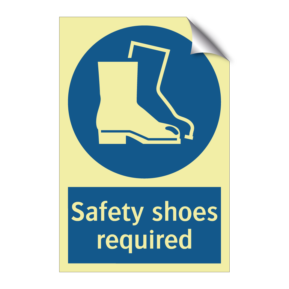 Safety shoes required