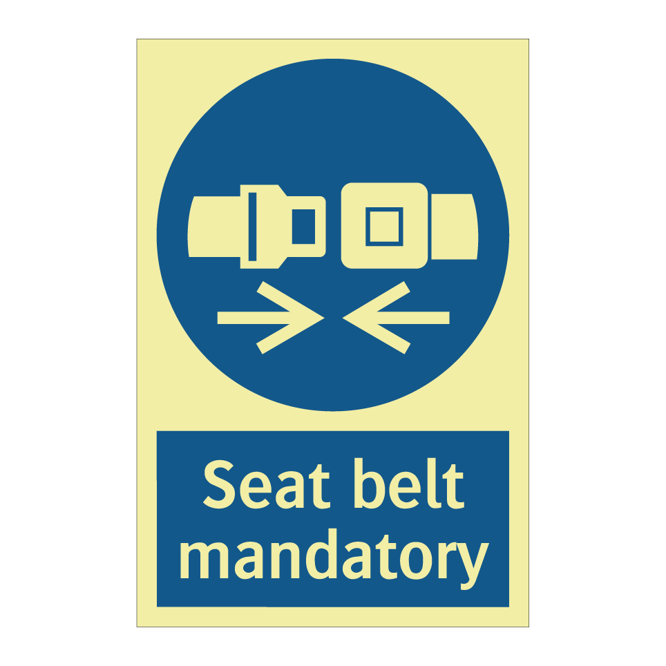 Seat belt mandatory
