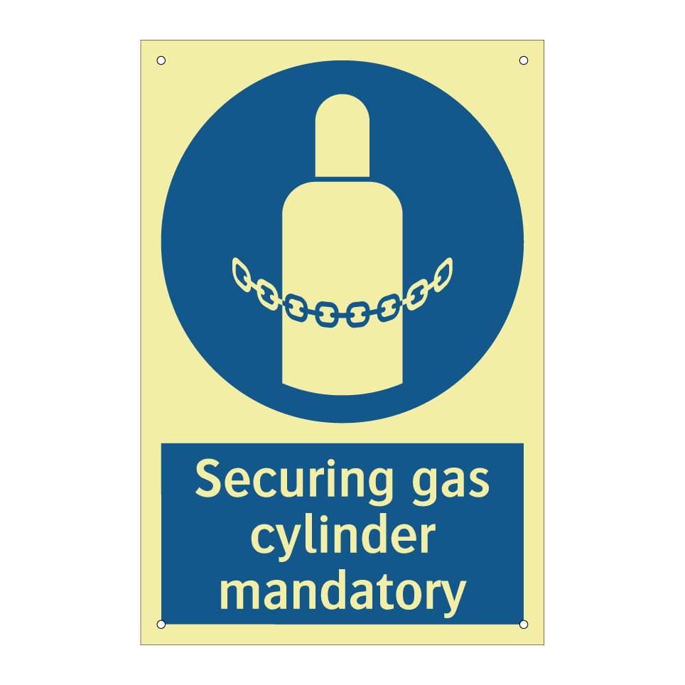 Securing gas cylinder mandatory