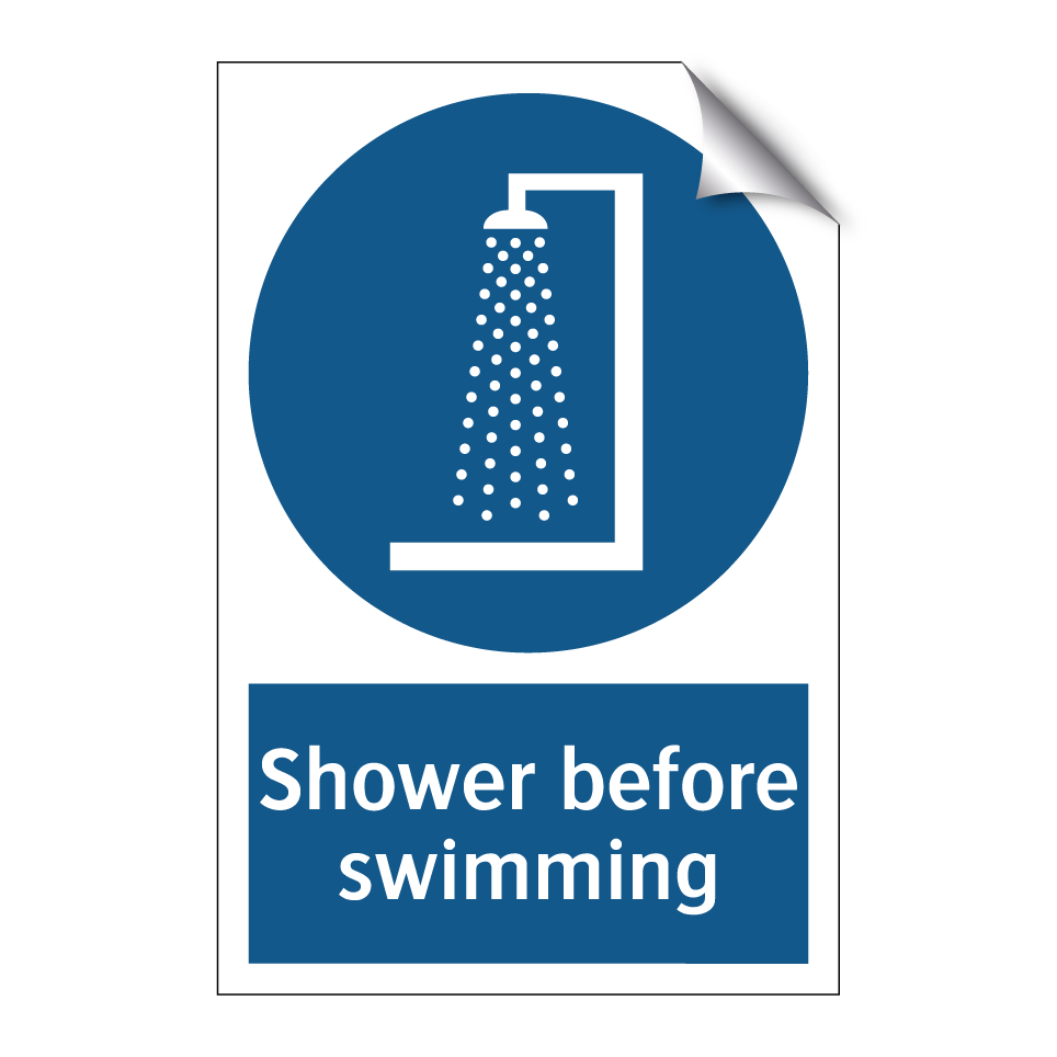 Shower before swimming