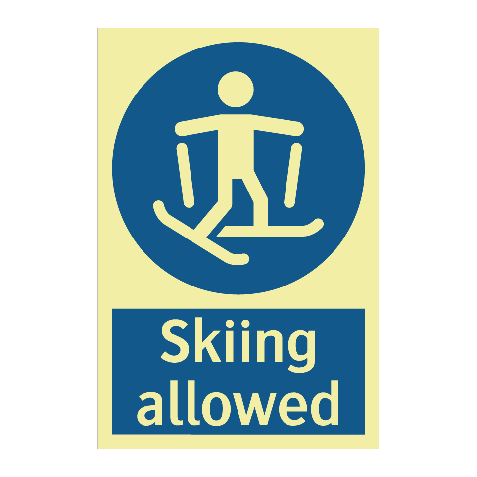Skiing allowed